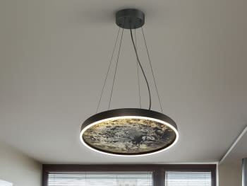 Lampara Stone Negra CCT (60x60)