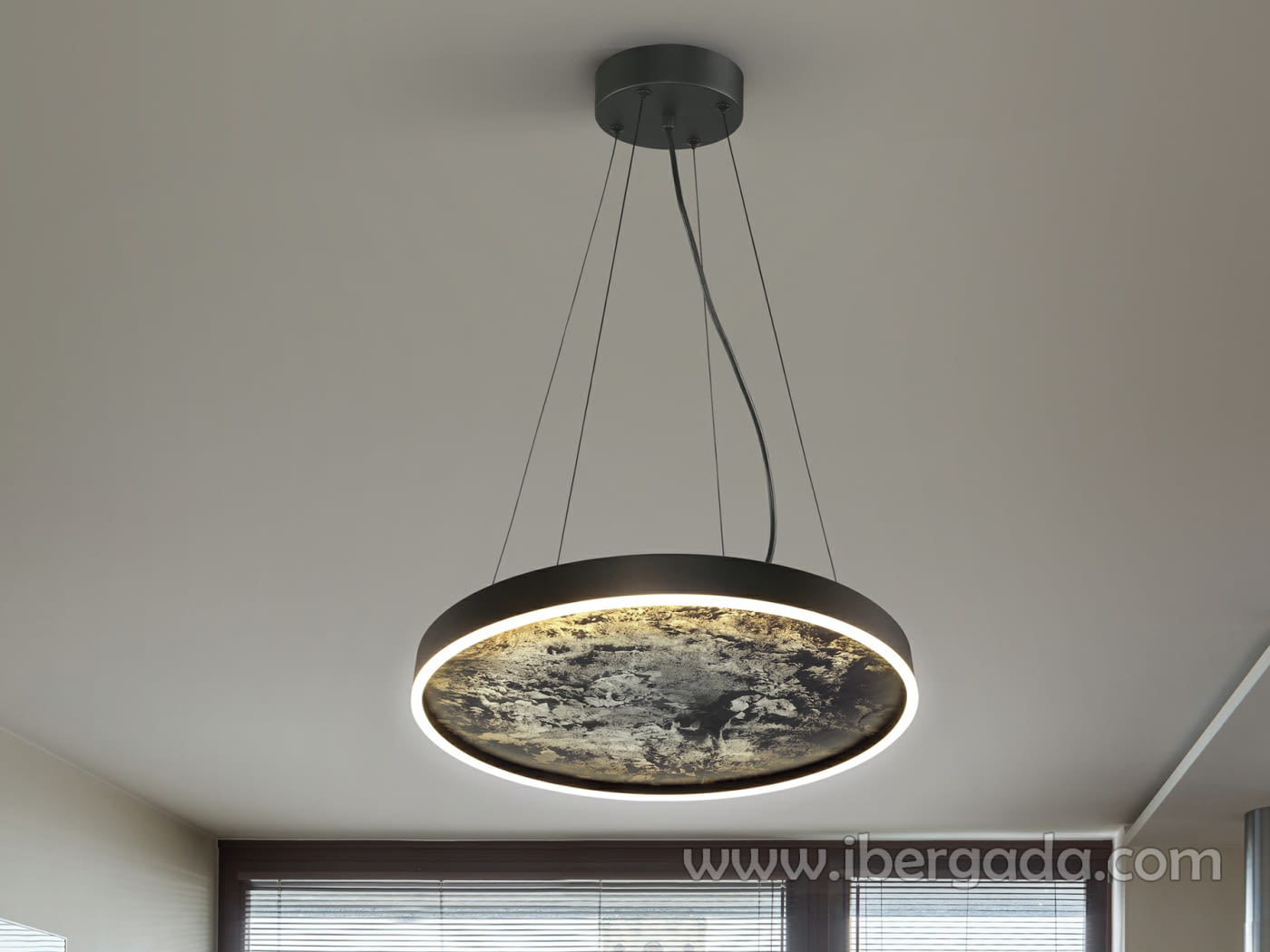 Lampara Stone Negra CCT (60x60)-1