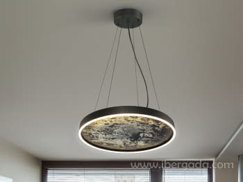 Lampara Stone Negra CCT (60x60)