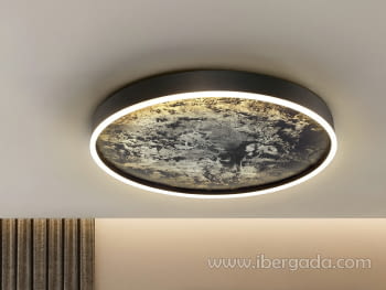 Plafón Stone Negro CCT (60x60)