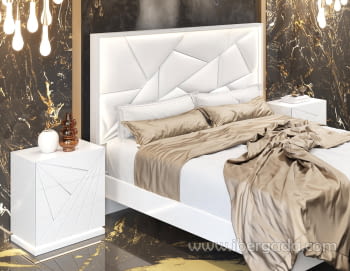 Cabecero BD16 Blanco Polipiel (100-190)
