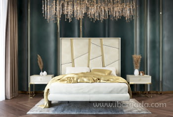 Cabecero BD18 Champagne/Oro (100-190)