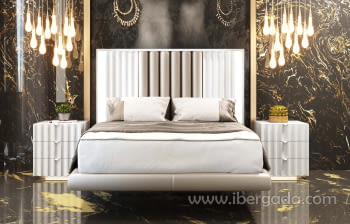 Cabecero BD20 Blanco/Taupe (100-190)