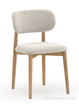 Silla Chenilla Blanco/Roble