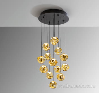 Lámpara Zaria 13 Luces Ambar Dimable con Mando