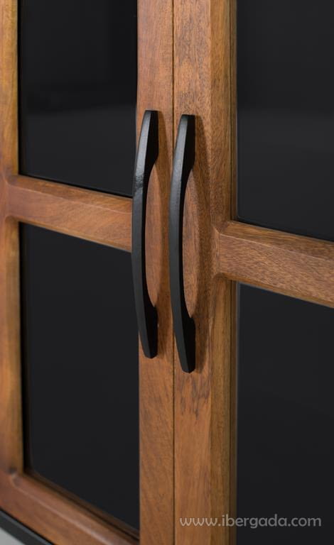 Aparador Enzo 4 Puertas Mango/Hierro (190x40x80)-6