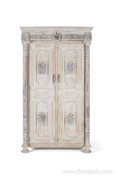 Armario Mango Blanco Envejecido (120x50x203)