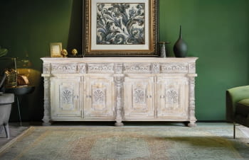 Aparador Mango Blanco Envejecido (225x45x100)