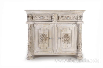 Aparador Mango Blanco Envejecido (120x45x100)