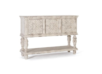 Consola Mango Blanco Envejecido 3 Puertas (148x44x103)