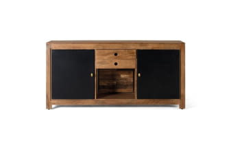 Aparador Madera/Metal con luz (160x40x78)