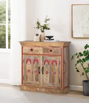 Aparador Madera Mango/Multicolor (90x38x90)