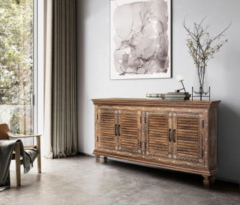 Aparador Madera Mango Natural (152x36x78)