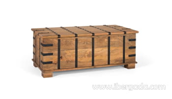 Baúl Madera Mango/Hierro (120x60x46)