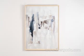 Cuadro Abstracto Blancos Azules N1 (100x130)