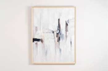 Cuadro Abstracto Blancos Azules N2 (100x130)