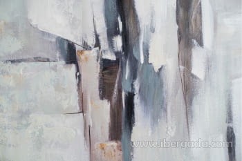 Cuadro Abstracto Blancos Azules N2 (100x130)-2