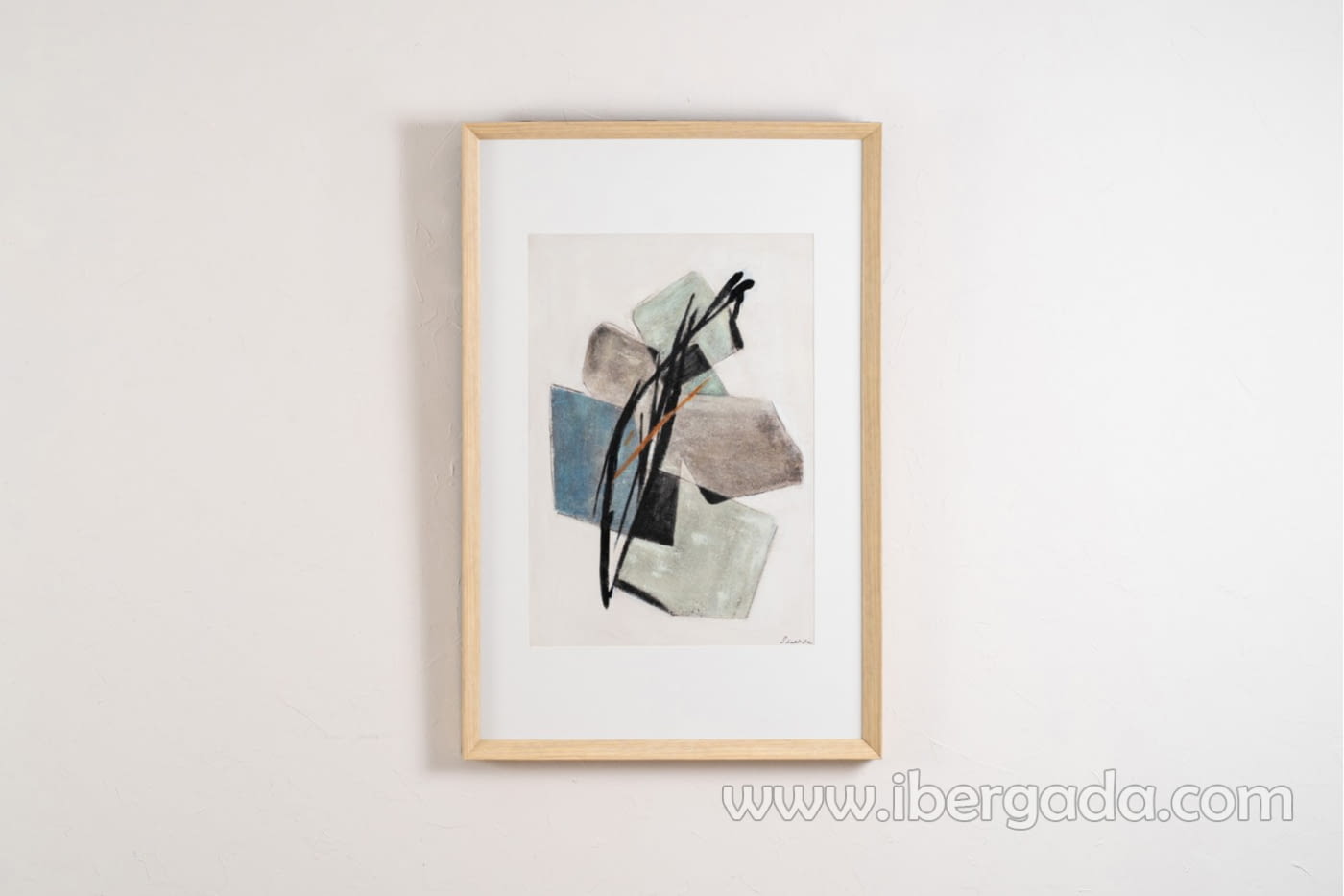 Cuadro Abstracto Cubos/Cristal N1 (66x100)-1