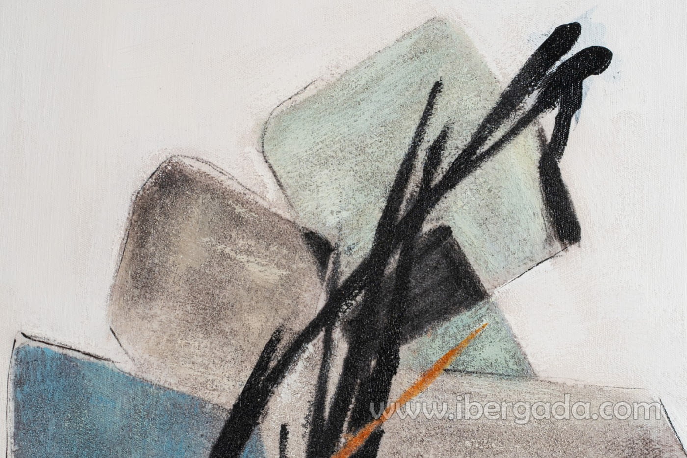 Cuadro Abstracto Cubos/Cristal N1 (66x100)-3