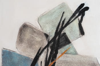 Cuadro Abstracto Cubos/Cristal N1 (66x100)-3