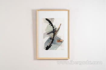 Cuadro Abstracto Cubos/Cristal N2 (66x100)