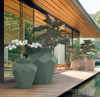 Macetero Origami Hanami Grande (92x92x120)