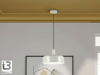 Colgante Alessia 1L Perla Mate 28cm