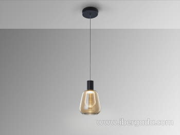 Colgante Carisa 1L Negro (13,5cm)-3