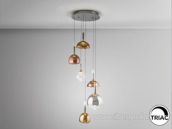 Lámpara Charlize 6L Colores