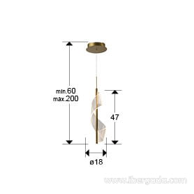 Colgante Velas 1L Oro-5