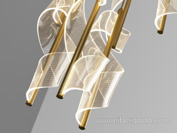 Lámpara Velas 9L Oro Dimable-2
