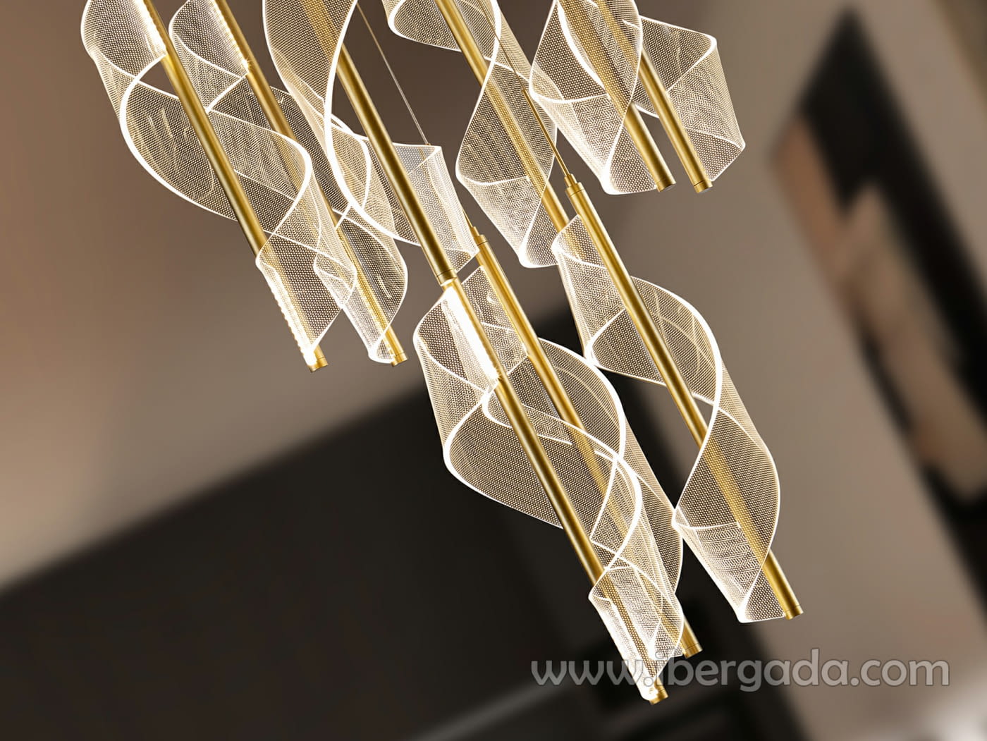 Lámpara Velas 9L Oro Dimable-3