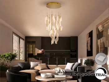 Lámpara Velas 9L Oro Dimable-4