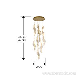 Lámpara Velas 9L Oro Dimable-6
