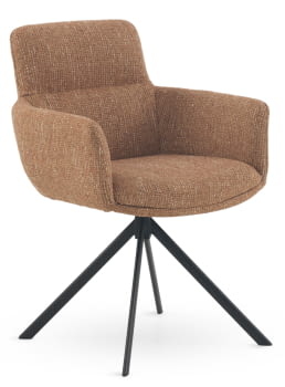 Sillón Tweed Tapizado/Negro