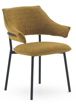 Sillón Chenilla Tapizado/Negro