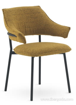 Sillón Chenilla Tapizado/Negro