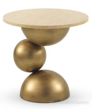 Mesa Auxiliar Metal y Mármol (50x50x50)