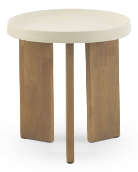 Mesa Auxiliar Metal y Madera (50x50x53)