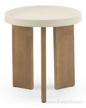 Mesa Auxiliar Metal y Madera (50x50x53)
