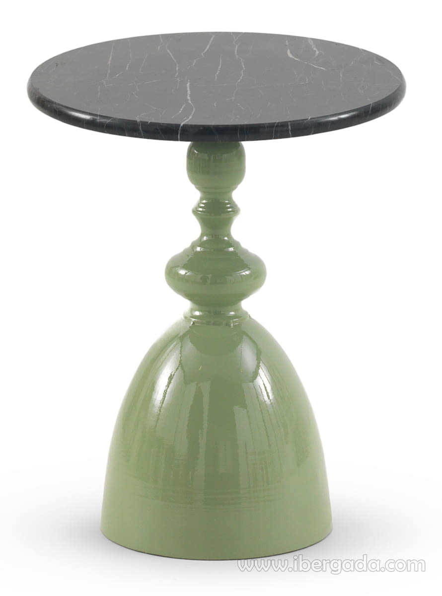Mesa Auxiliar Metal y Mármol (40x40x50)-1