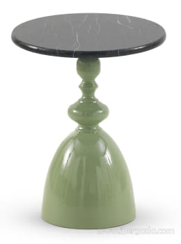 Mesa Auxiliar Metal y Mármol (40x40x50)