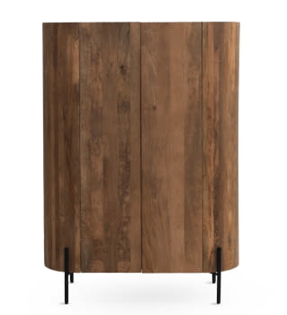 Aparador alto Elipse Madera/Hierro 2 puertas (100x40x140)