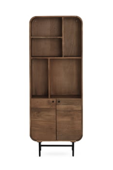 Estantería Curva Madera/Hierro 2 puertas (60x30x160)