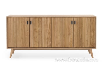Aparador Nordik Madera Fresno 4 puertas (176x40x83)