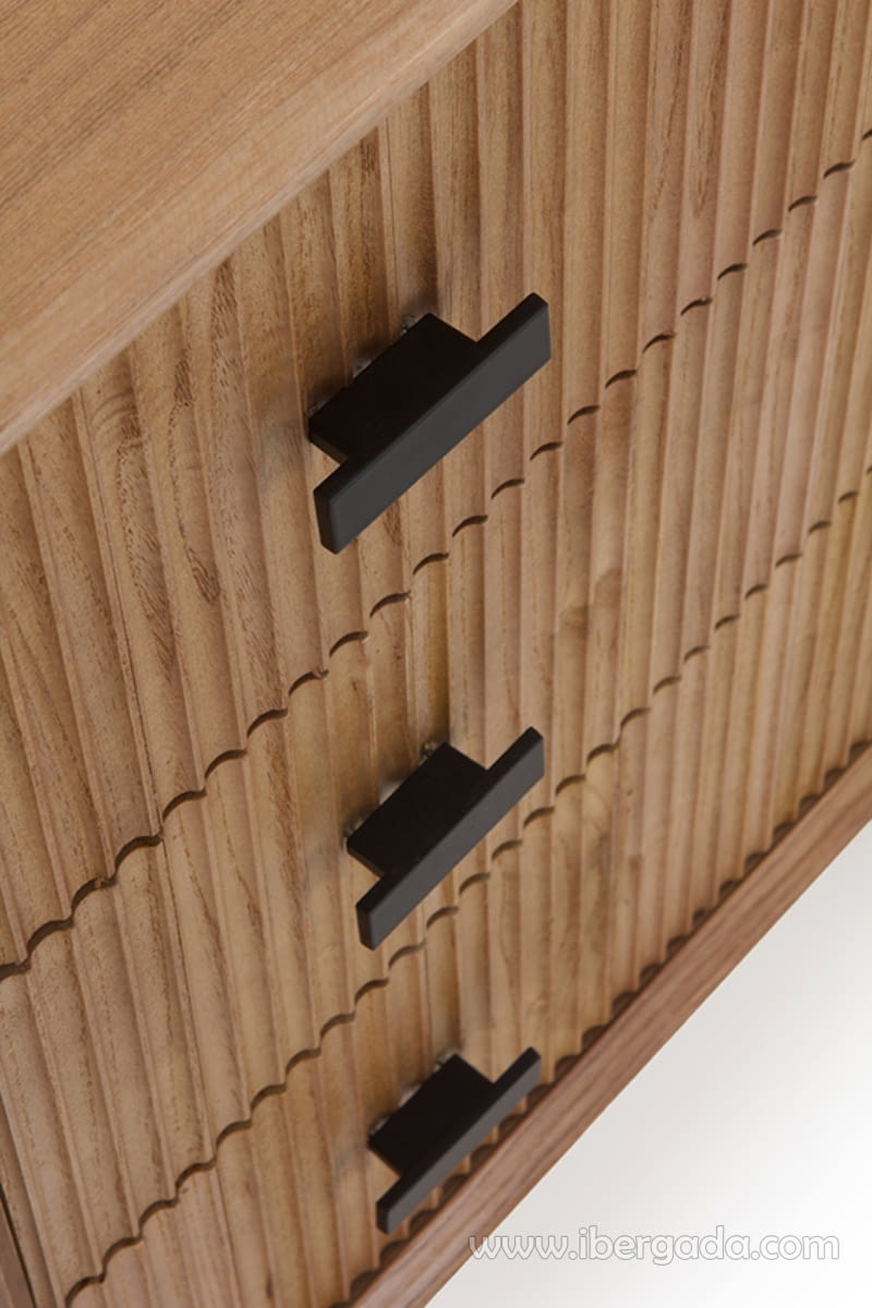 Cómoda Nordik Madera Fresno 3 Cajones (87x40x79)-3