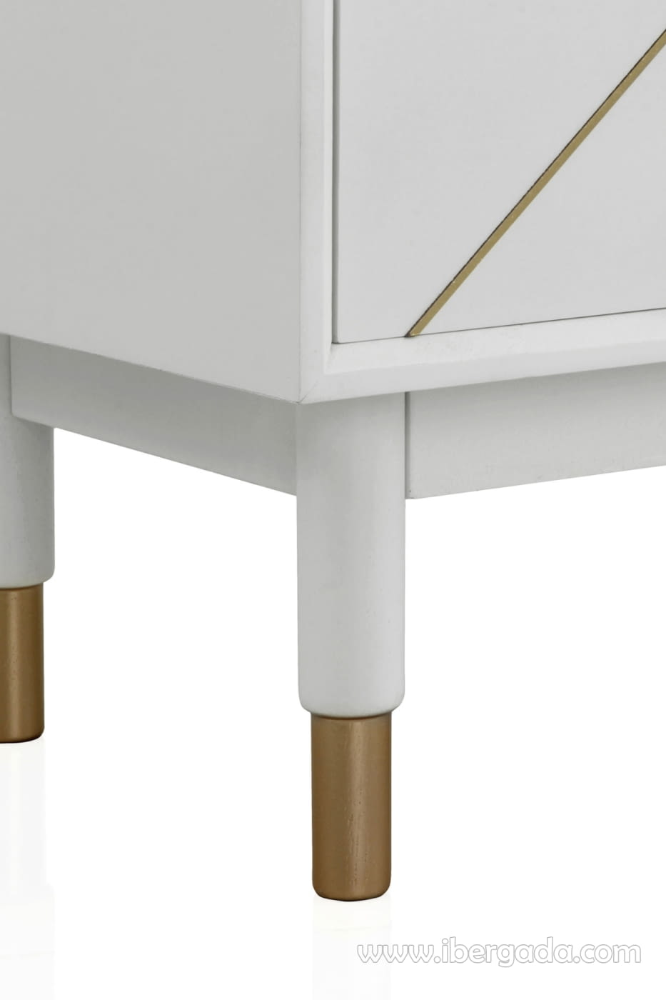 Mueble TV Geometric Blanco/Oro 6 Cajones (120x40x50)-6