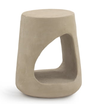 Mesa Auxiliar Efecto Cemento Arena (38x38x46)