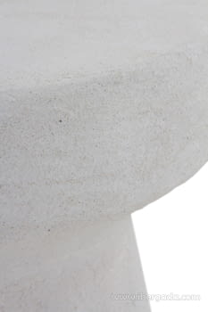 Mesa Auxiliar Efecto Cemento Blanco (32x32x47)-4