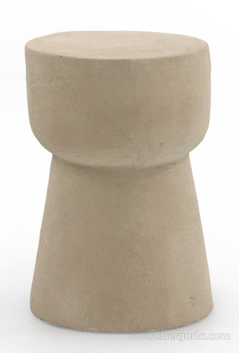 Mesa Auxiliar Efecto Cemento Arena (31x31x45)-1